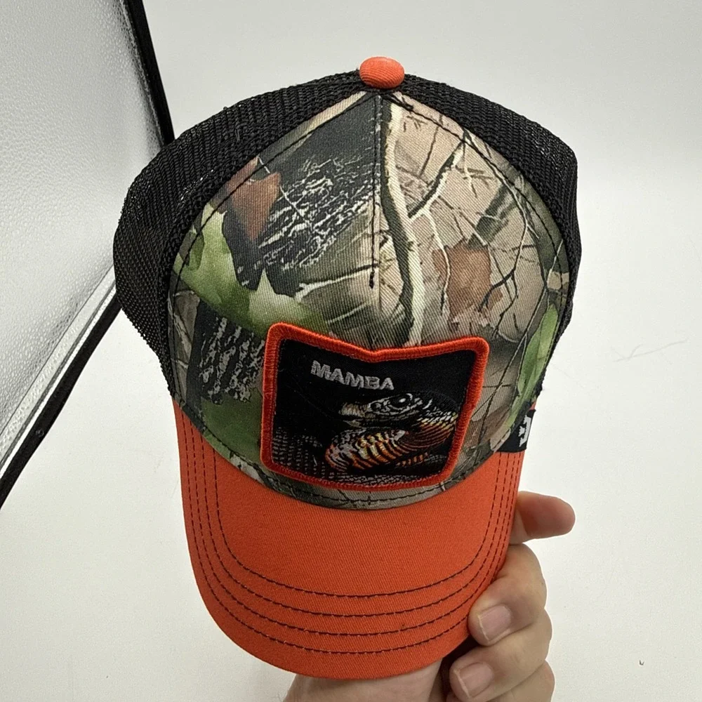 Goorin Bros Hat Cap Snap Back Realtree Camo Mamba Snake Trucker The Farm‎ NWT